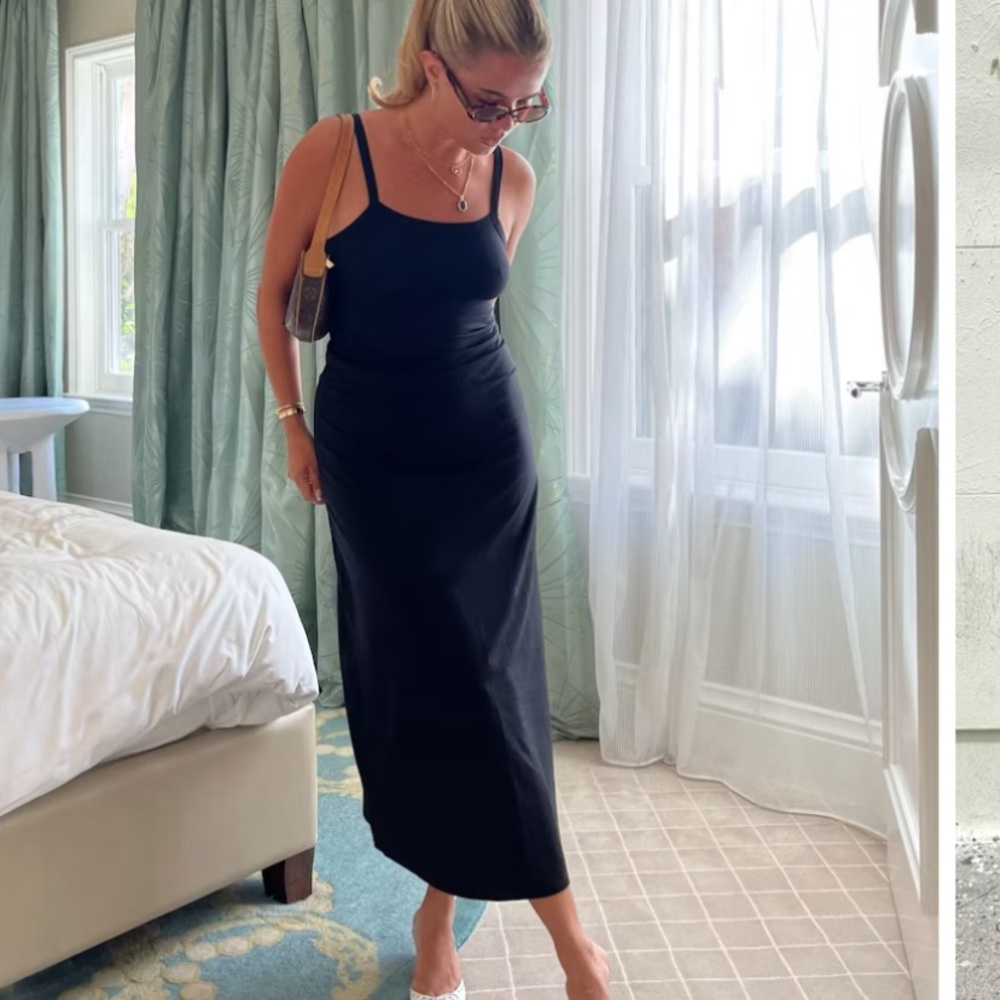 Djerf avenue Black Midi Dress